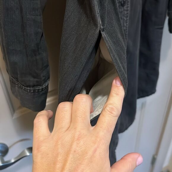 Gorgeous Madewell Black Denim Shirtdress Small Excellent Condition - Picture 6 of 8